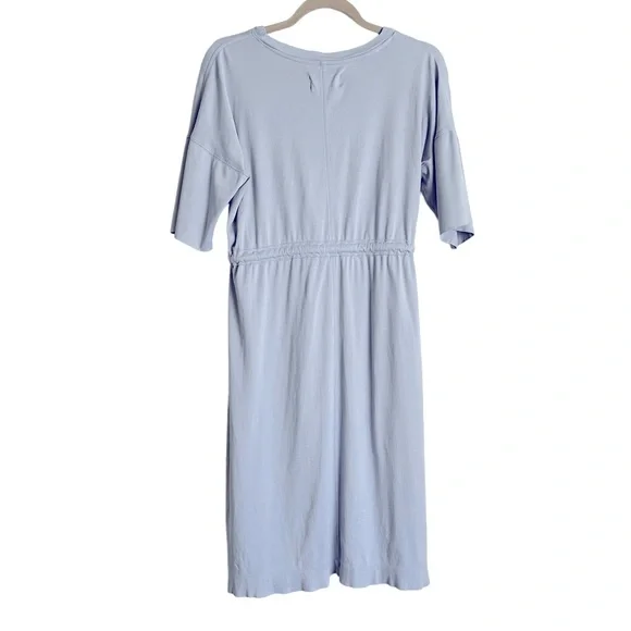 Everlane | EUC Light Blue Luxe Cotton Tie-Front Tee Dress in size XS - Picture 3 of 5